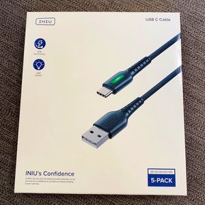INIU USB C Cable 5pack